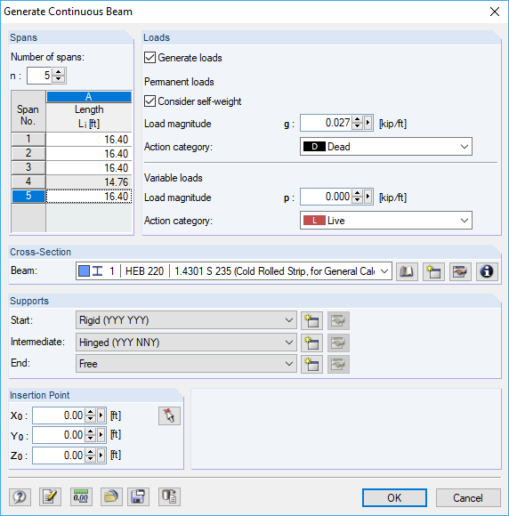 continuous beam analysis software free
